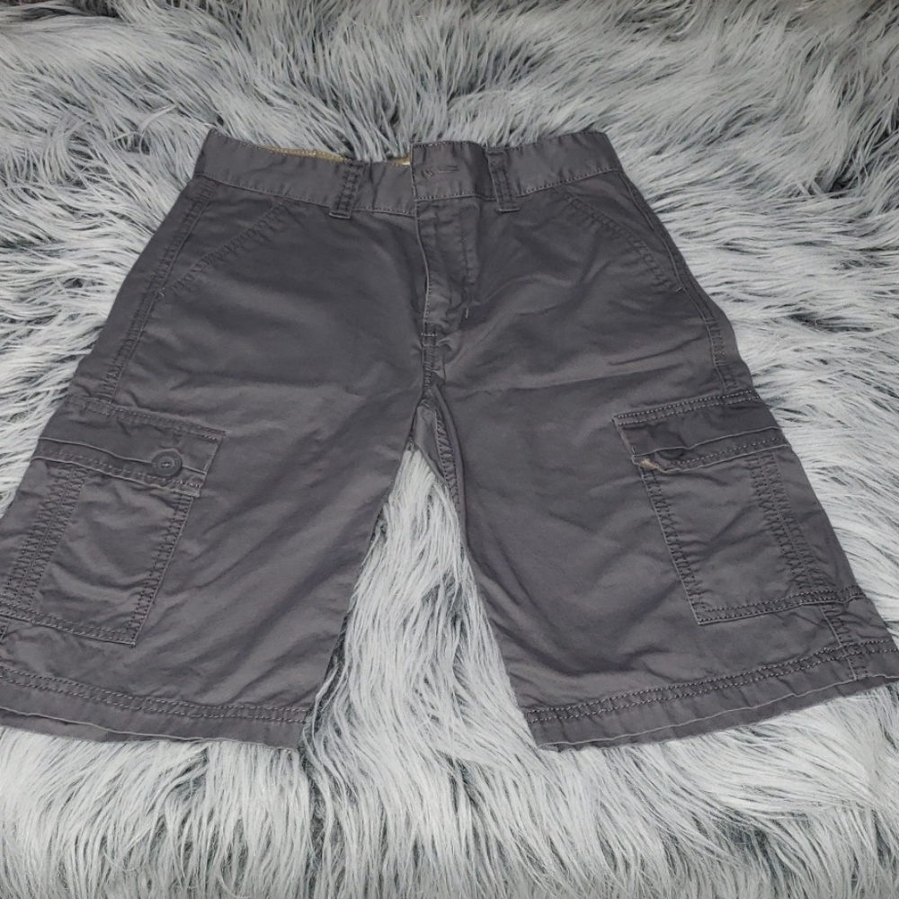 Boys Levi's Gray Cargo Shorts Size 12 Regular